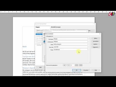 OpenOffice Writer - Adressenlijst maken