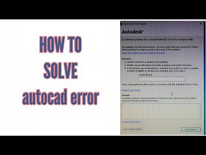Fatal error in autocad #how to solve it unexpectedly #autocad error