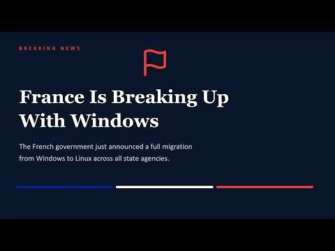 Why France is DITCHING Windows! (Are They Terrified of a "Kill Switch"?)