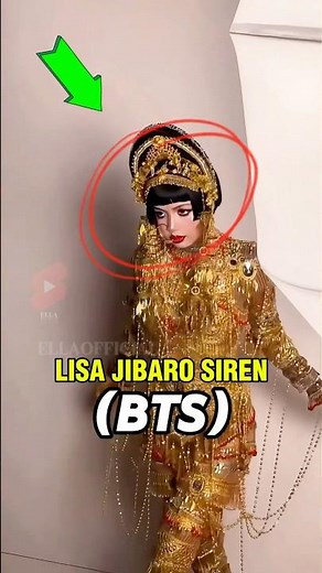 LISA AS JIBARO SIREN TRANSFORMATION (BTS) 😍🔥 #lisa #lalisa #jibaro
