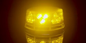 SpeedTech Lights Mini Beacon 6.5" 72 Watts LED Strobe Lights for Trucks, Cars, Plows, ATVS, and Emergency Vehicles with Magnetic Roof Mount and Cigarette Lighter Plug Adapter in Amber/Green