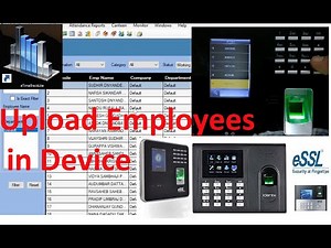 how to upload employee list to a device