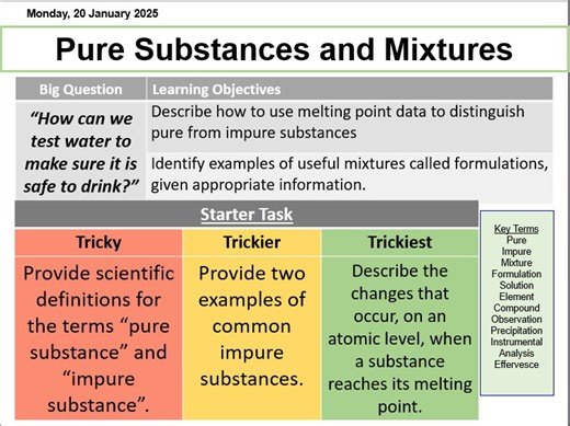 Pure Substances and Formulations | Teaching Resources