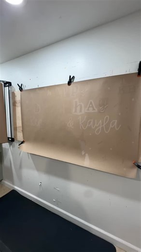 Sarah Beth on Instagram: "Let’s get down to it …. trace with me ✏️ #Banner #diy #tutorial #b#brownpaperbanner ownpaperbanner"