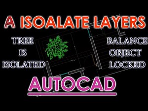 How to Isolates Layers in AutoCAD or Lock all Layers by one click and Command - Hindi Tutorial