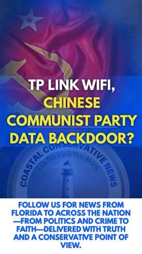 TP LINK WIFI - CHINESE COMMUNIST PARTY DATA BACKDOOR? Florida Attorney General James Uthmeier is escalating his probe into TP-Link over concerns that its routers and smart devices may expose Americans to hidden cybersecurity risks — including possible access by the Chinese Communist Party. The subpoena is now in the evidence-collection phase, demanding TP-Link’s internal records on data flow, software development, and any foreign-government access. And now — let’s see how far this goes. We block