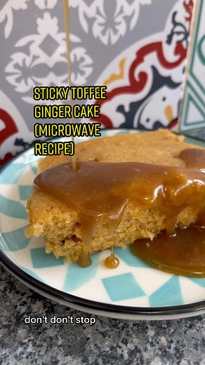 Delicious Sticky Ginger Toffee Cake Recipe | Easy Microwave Method