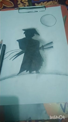#shadow man drawing with pencil