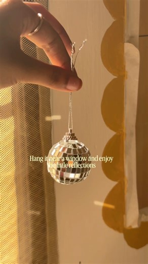 Disco ball home decor under ₹300 #homedecor #suncatcher