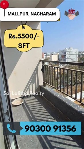 3 BHK Flats for Sale in Mallapur | ₹5500/Sqft | Near ECIL & NFC | Hyderabad