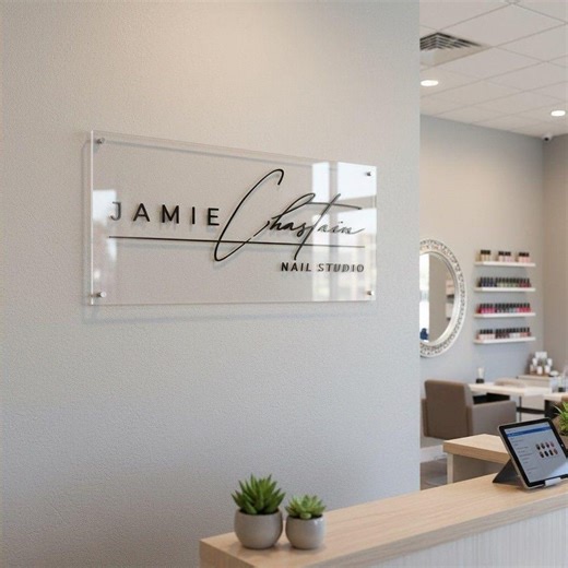 Custom Acrylic Sign | Personalized Office, Business, Home, Door & Wall Decor - Etsy