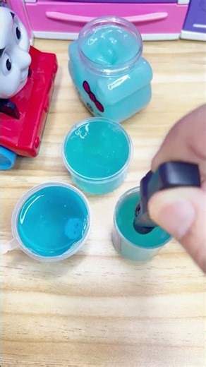 Satisfying ASMR – All Blue Clear Slime Collection | ASMR Video