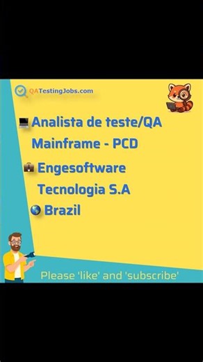 Analista de teste/QA Mainframe - PCD