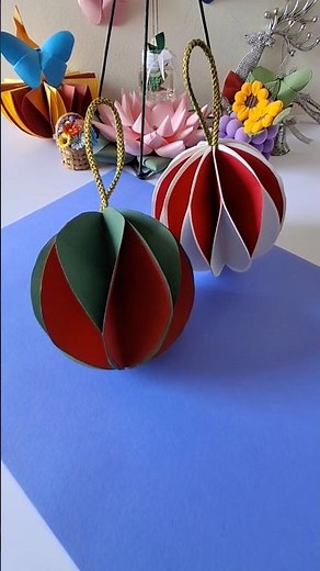 DIY Paper Christmas Tree Hanging | Easy & Elegant Handmade Ornament ✨