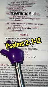 5.7K views · 60 reactions | Psalm 2:1-12 reveals the rebellion of earthly rulers, highlighting God’s sovereignty and the victory of His appointed king. It emphasizes submission to God’s authority and calls all to take refuge in Him with reverence.  #Psalm2 #GodsSovereignty #Authority #Faith #DivineVictory #BibleVerse | AmandaLee | Facebook