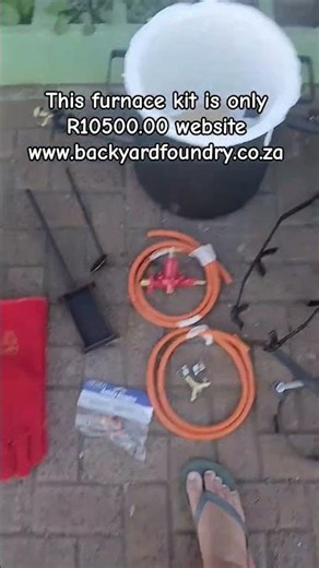 23kg Furnace Kit for sale includes everything needed to start melting #meltingmetal #foundry