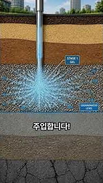 [SGR 공법] 흙막이 누수를 막는 이중관 복합 주입(SGR) 차수 그라우팅 핵심 #shorts