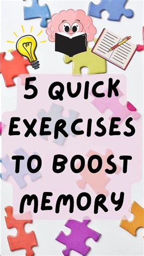 5 Quick Brain Exercises to Boost Memory 🧠 | Memory Hacks #shorts