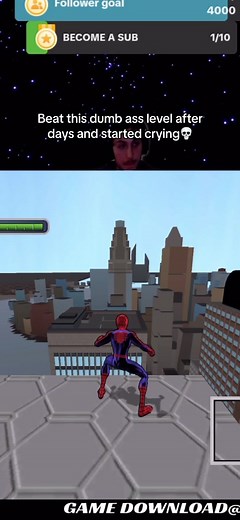 Everyone left when i beat it🥺#spiderman #videogames