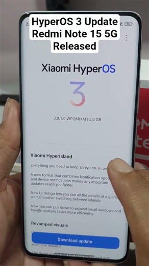 HyperOS 3 Global update Redmi Note 15 5G Released #hyperos3 #redminote15 #hos3redminote15