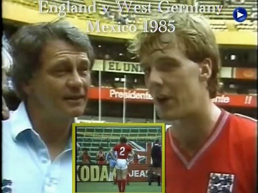 Germany FR v England 12 June 1985 Azteca 2000 Tournament