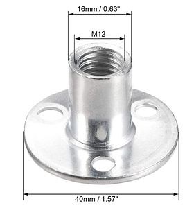 [Hot Item] M6 M8 M10 M12 원형 평면 바닥 T 너트 3-Hole 티 가구 너트 플랜지 커플링
