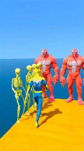 GTA V SKELETON RAGDOLL VS EPIC VENOM RAGDOLL FAIL#shorts