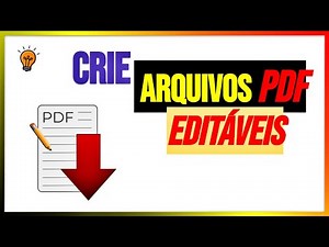 Como CRIAR um arquivo PDF EDITÁVEL com GOOGLE DOCS E LIBREOFFICE