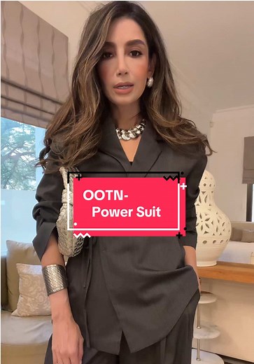 80s Power Suit Outfit for a Stylish Dinner Night