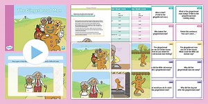 The Gingerbread Man with Blanks Levels Questions