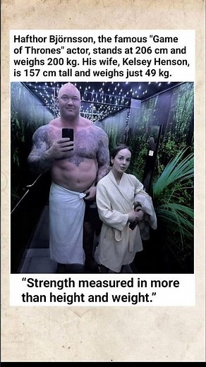 How The Mountain's 2m Wife Makes It Work | Hafthor & Kelsey's Incredible Love Story