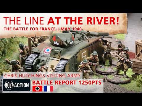 Germans vs French Bolt Action Battle Report 3rd Edition 1250pts | The Invasion of France 1940