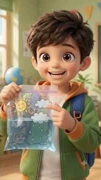 Shuja's Mini Water Cycle In A Bag 💧☁️🌧️ | Science Experiment| How I Made RAIN In A Bag! 😱
