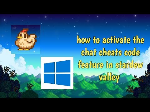 How To Activate Chat Cheats Code Feature In Stardew Valley PC