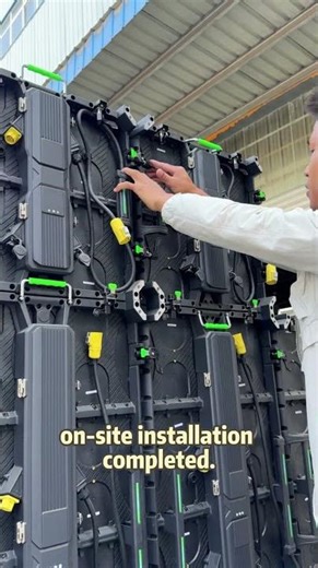 LED Display On-site Installation & Waterproof Test #led #leddisplay #waterproof #ledwall #ledscreen