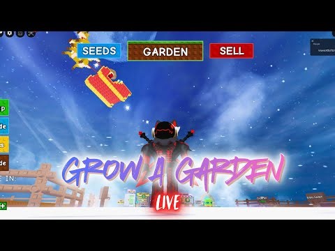 Grow A Garden LIVE- Making Christmas Tree Big | #growagarden #roblox