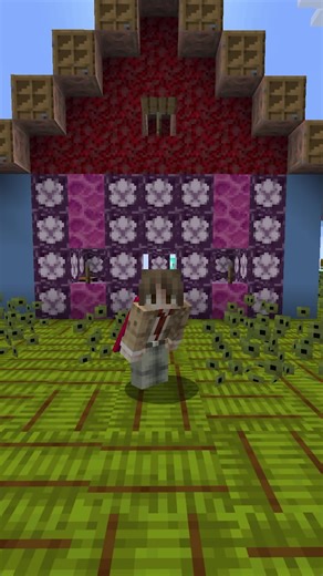 Building A RANDOM House in Minecraft #minecraft #minecraftshorts #building #house