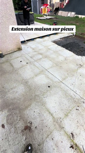 Extension maison sur pieux, profondeur 2.10 pieux 9 #pourtoi #travail #fyp #btp #tik_tok
