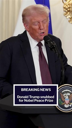 BREAKING: Donald Trump loses out on Nobel Prize 🔴 #nobelprize #dailyexpress #donaldtrump | Express Celebrity