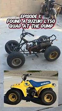 Can I turn this free Suzuki Quad found at the Landfill into a Fun Machine? | Mini Quad Rebuild Ep: 1