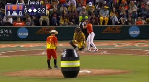 Last pitch as a firefighter! #bananaball #rodeoclown #strikeout #baseball | Mat Wolf
