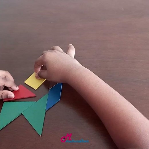Tangram Camel | A fun way to work with shapes | D.M. Mukundhan | #Shorts