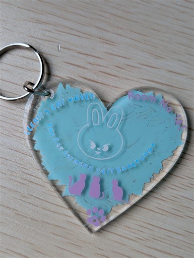 Stray Kids Lee Know - Leebit Skzoo Cat Haven Hjärtformad Akrylnyckelring - Etsy Sverige