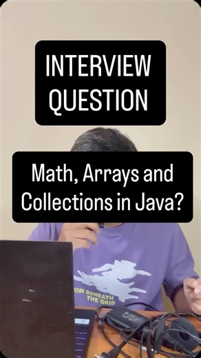 @chetan.api on Instagram: "Why Math, Arrays & Collections don’t need objects in Java? Because they are utility classes. They contain only static methods, so JVM lets you call them directly using the class name. Math.max() Arrays.sort() Collections.reverse() No object. No memory waste. Clean design. Save this if you’re learning Java. . . #api #backend #backenddeveloper #softwareengineer #tcs #infosys #wipro #cognizant #google #amazonsde #java #python #javadeveloper #javascript #codingbootcamp #co
