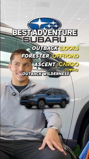 Build the best Subaru for an adventure, one category at a time 👀