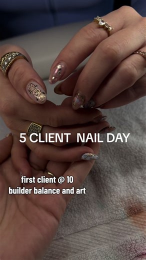 A Day in the Life of a Nail Tech: 5 Clients, 5 Designs