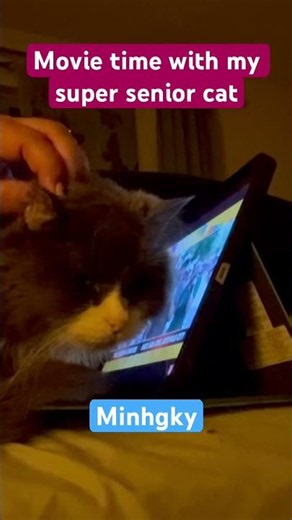Mingky loves watching movie with mommy🥰