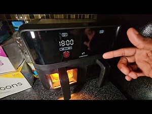 CHEFMAN 6 Quart TurboFry Touch Dual Window Basket Air Fryer Oven Unboxing and Review