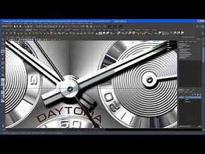 Modeling tutorial in Maya - ROLEX DAYTONA watch - Part 13: the minutes pointer 01