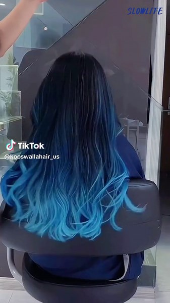 Stunning Blue Flame Hair Transformation